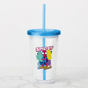 Spidey and his Amazing Friends Colour Collage Acrylic Tumbler