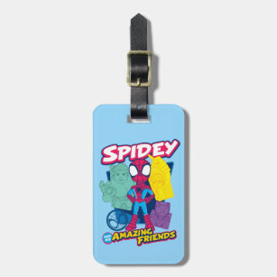 Spidey and his Amazing Friends Colour Collage Luggage Tag