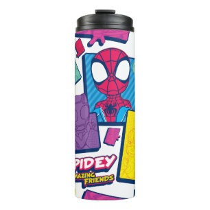 Spidey and his Amazing Friends Colour Collage Thermal Tumbler