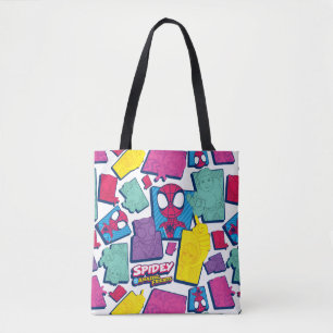 Spidey and his Amazing Friends Colour Collage Tote Bag