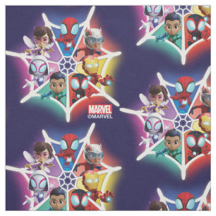 Spidey and his Amazing Friends Glowing Web Graphic Fabric