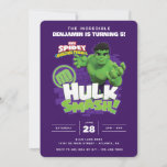 Spidey and His Amazing Friends Hulk Birthday Invitation<br><div class="desc">Invite all your friends to your child's Incredible Hulk themed Birthday with these "Hulk Smash"  invitations. Personalize by adding all your party details!</div>