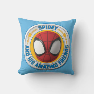 Spidey and his Amazing Friends Spidey Badge Throw Pillow