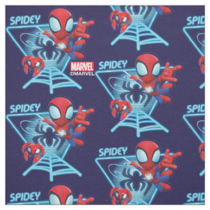 Spidey and TRACE-E Glow Webs Glow Fabric