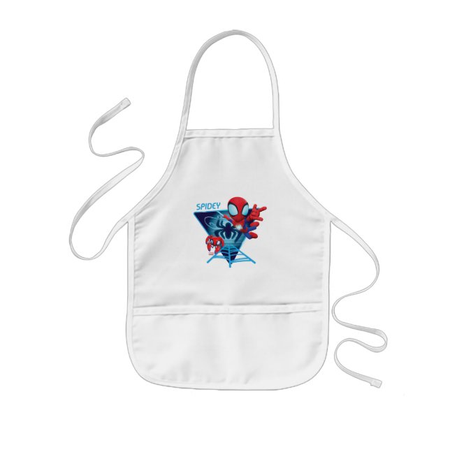 Spidey and TRACE-E Glow Webs Glow Kids Apron (Front)