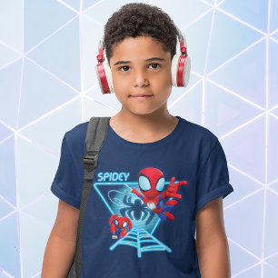 Spidey and TRACE-E Glow Webs Glow T-Shirt