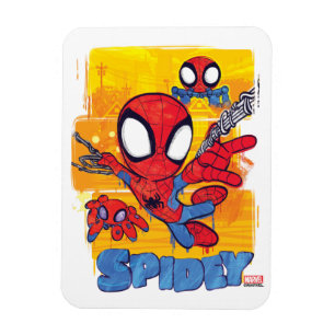 Spidey and TRACE-E Spidey Swing City Sketch Magnet