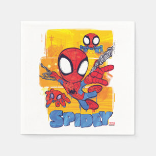 Spidey and TRACE-E Spidey Swing City Sketch Napkin