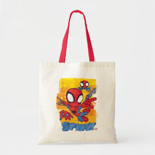 Spidey and TRACE-E Spidey Swing City Sketch Tote Bag