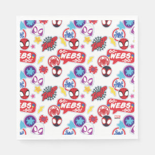 Spidey   Birthday Pattern Napkin