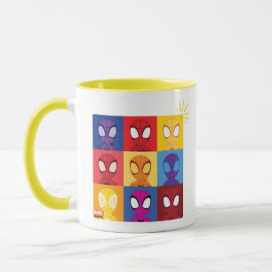 Spidey Colour Block Pattern Spidey-Sense Mug