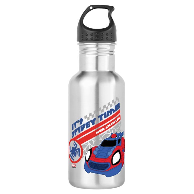 Spidey Driving His Web-Crawler 532 Ml Water Bottle (Front)