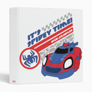 Spidey Driving His Web-Crawler Binder