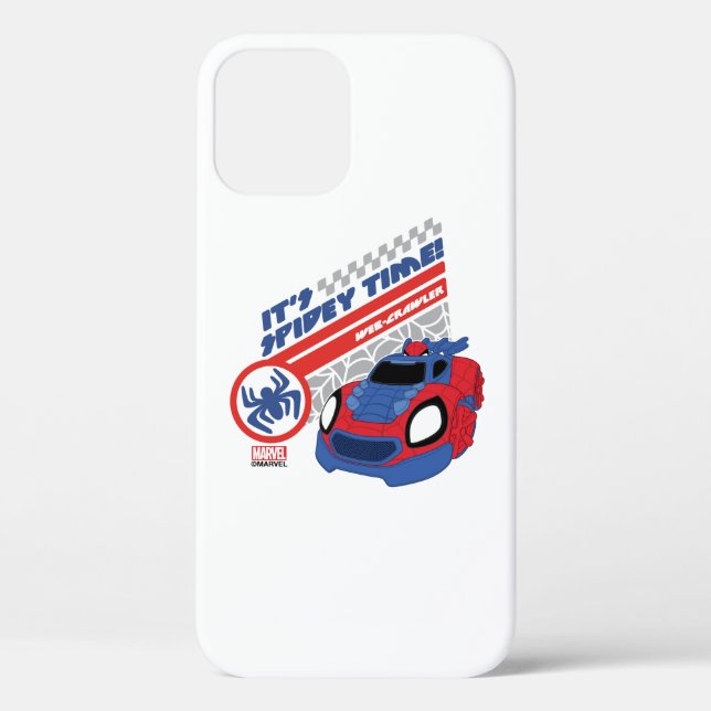 Spidey Driving His Web-Crawler Case-Mate iPhone Case (Back)