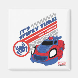 Spidey Driving His Web-Crawler Magnet