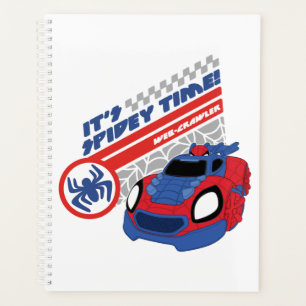 Spidey Driving His Web-Crawler Planner