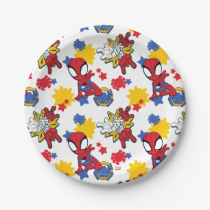 Spidey "Go-Webs,-Go!" Pattern Paper Plate
