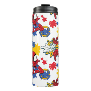 Spidey "Go-Webs,-Go!" Pattern Thermal Tumbler
