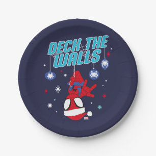 Spidey Holiday Deck The Walls Paper Plate