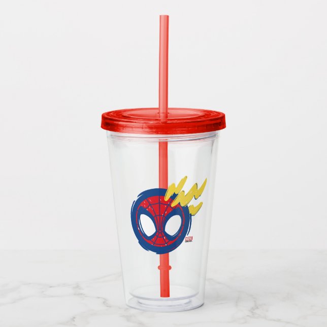 Spidey-Sense Doodle Acrylic Tumbler (Front)
