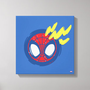 Spidey-Sense Doodle Canvas Print