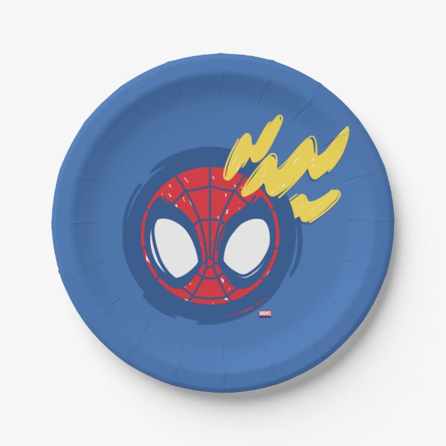 Spidey-Sense Doodle Paper Plate (Front)