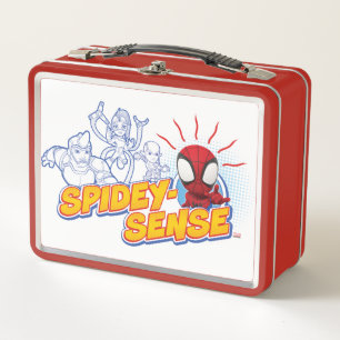 Spidey-Sense Outline Graphic Metal Lunch Box