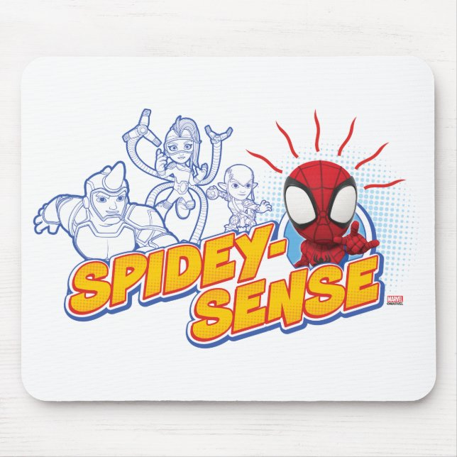 Spidey-Sense Outline Graphic Mouse Pad (Front)
