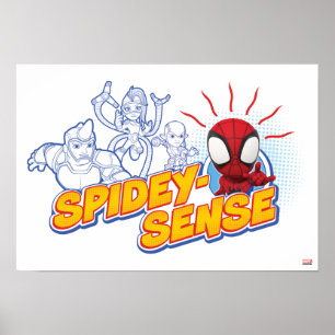 Spidey-Sense Outline Graphic Poster