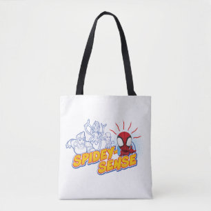 Spidey-Sense Outline Graphic Tote Bag