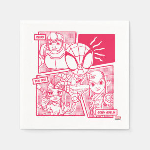 Spidey-Sense Villain Comic Graphic Napkin