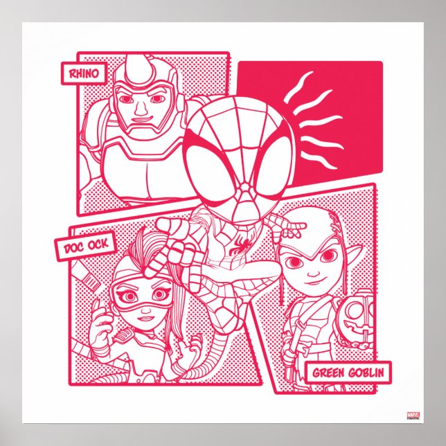 Spidey-Sense Villain Comic Graphic Poster (Front)