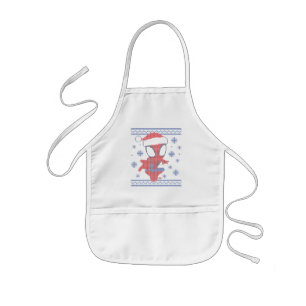Spidey Snowflake Holiday Knit Graphic Kids Apron