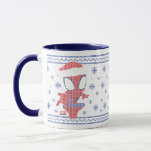 Spidey Snowflake Holiday Knit Graphic Mug