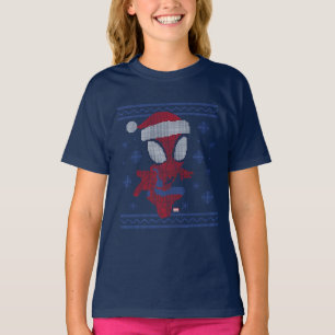 Spidey Snowflake Holiday Knit Graphic T-Shirt