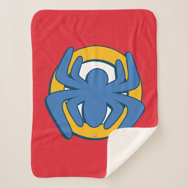 Spidey Spider Logo Sherpa Blanket (Front)