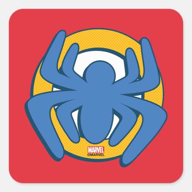 Spidey Spider Logo Square Sticker (Front)