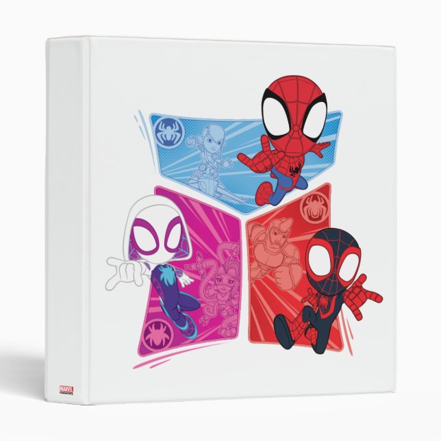 Spidey Team Action Panel Graphic Binder (Front/Spine)