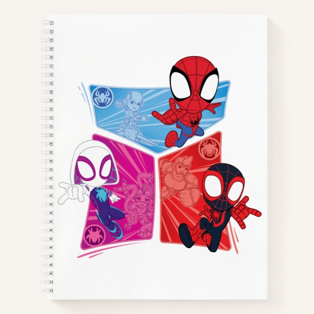 Spidey Team Action Panel Graphic Notebook (Front)