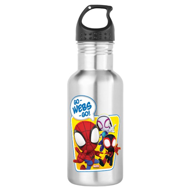 Spidey Team: Go-Webs-Go! 532 Ml Water Bottle (Front)