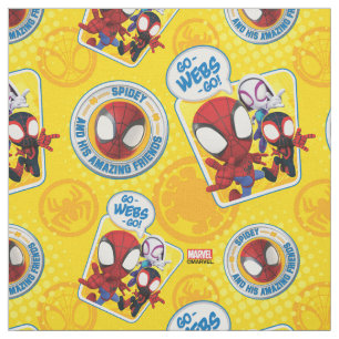 Spidey Team: Go-Webs-Go! Fabric