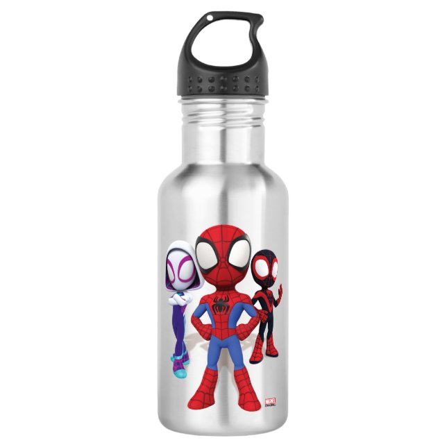 Spidey Team In Town 532 Ml Water Bottle (Front)