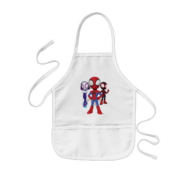Spidey Team In Town Kids Apron (Front)