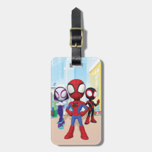 Spidey Team In Town Luggage Tag