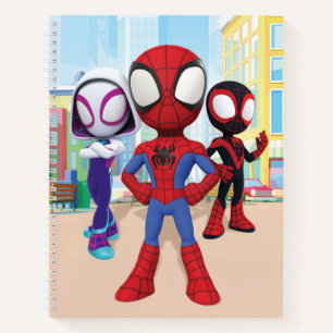 Spidey Team In Town Notebook