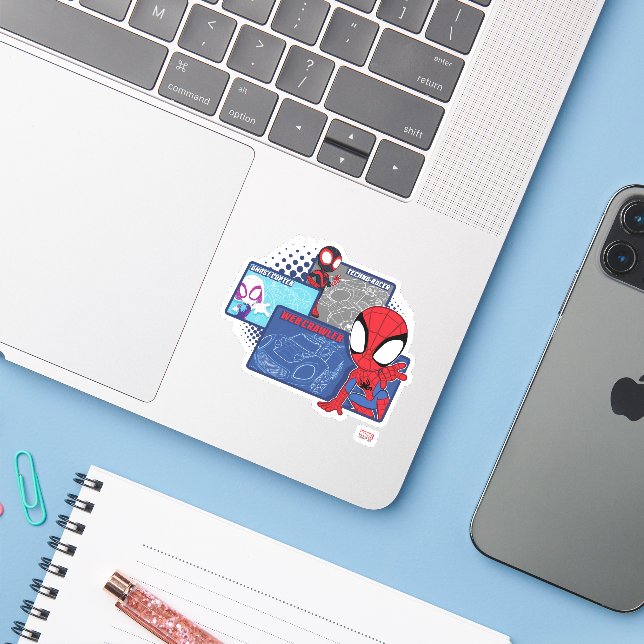 Spidey Team Racing Cars (Laptop w/ iPhone)