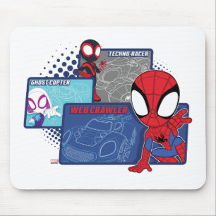 Spidey Team Racing Cars Mouse Pad