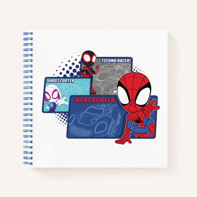 Spidey Team Racing Cars Notebook (Front)