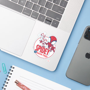 Spidey Team Red & White Circle Badge