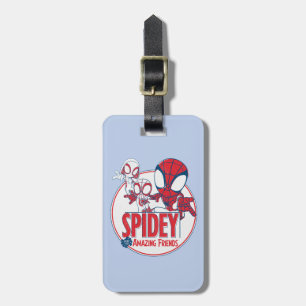 Spidey Team Red & White Circle Badge Luggage Tag
